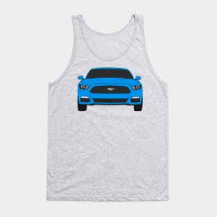 Ford Mustang Front End Grabber Blue Tank Top